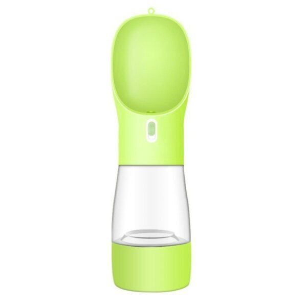 green portable food and water bottle