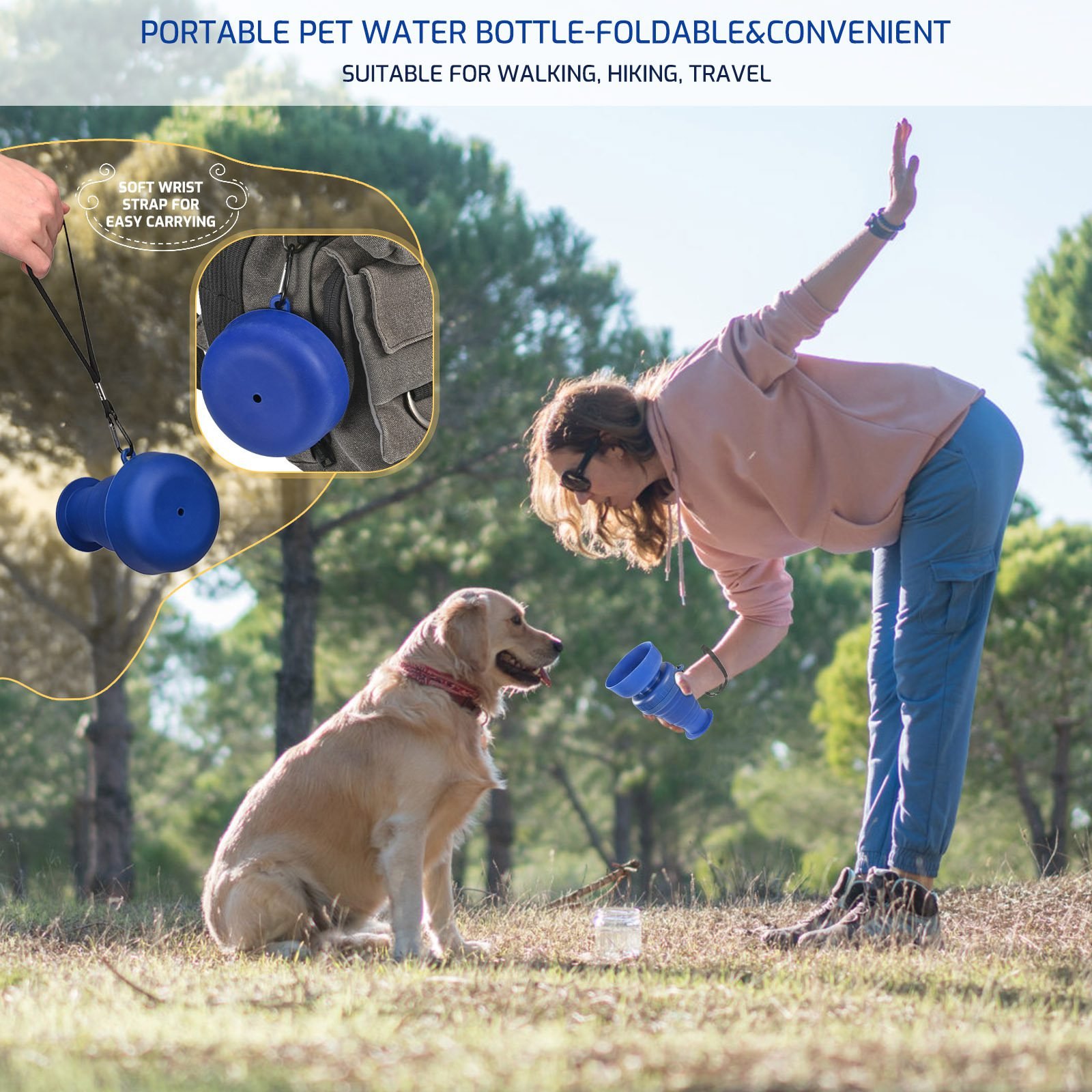 Extendable Dog Water Bottle, Portable Water Bottle For Dogs