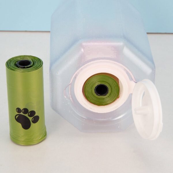 dog bottle with poop bag