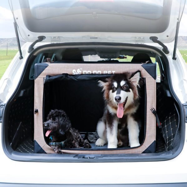 foldable dog crate for car