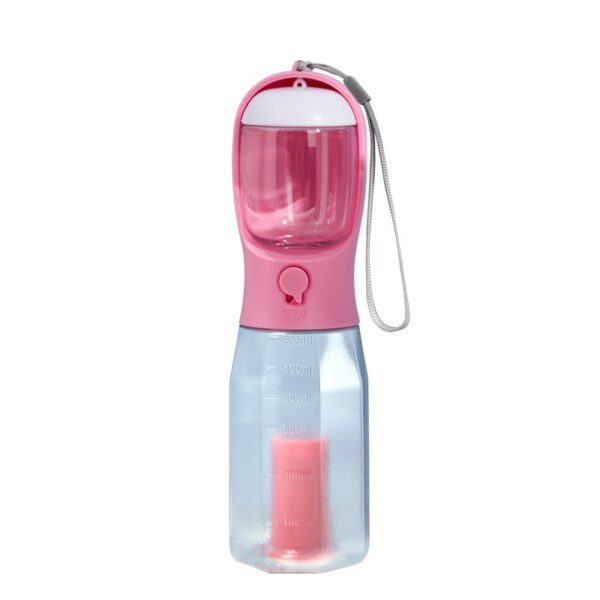 pink dog bottle portable