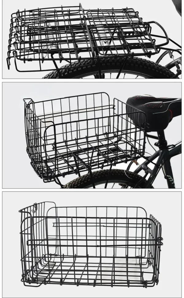 foldable rear bike basket for dog