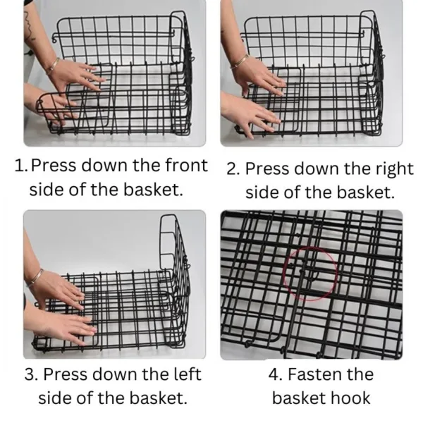 how to fold bike dog carrier rear