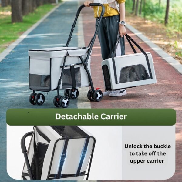 Rolling dog carrier