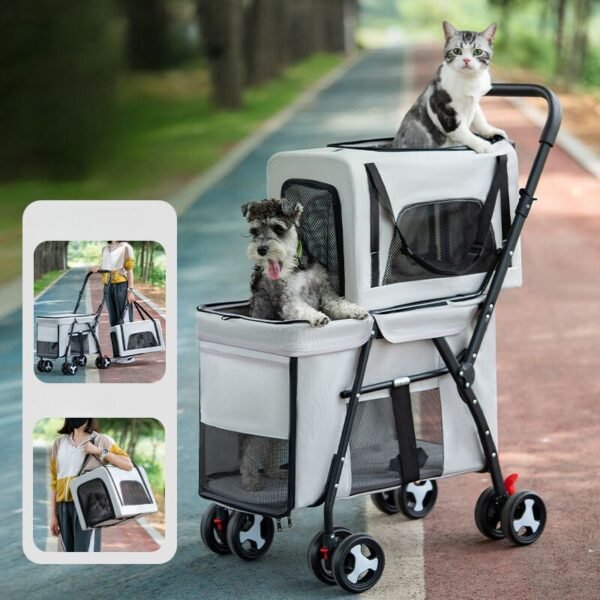 dual Rolling pet carrier