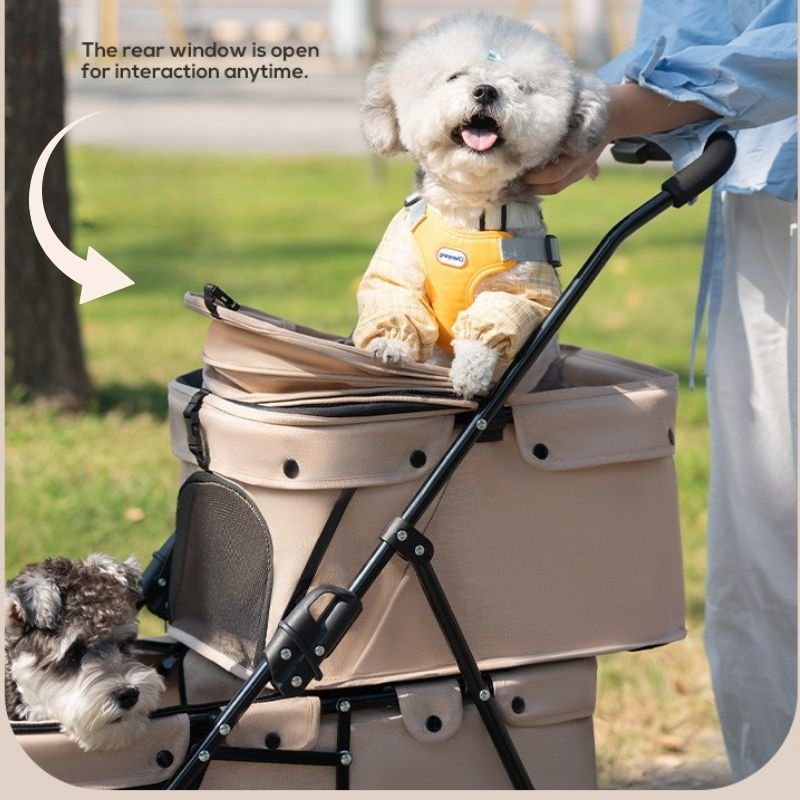 details of pet stroller