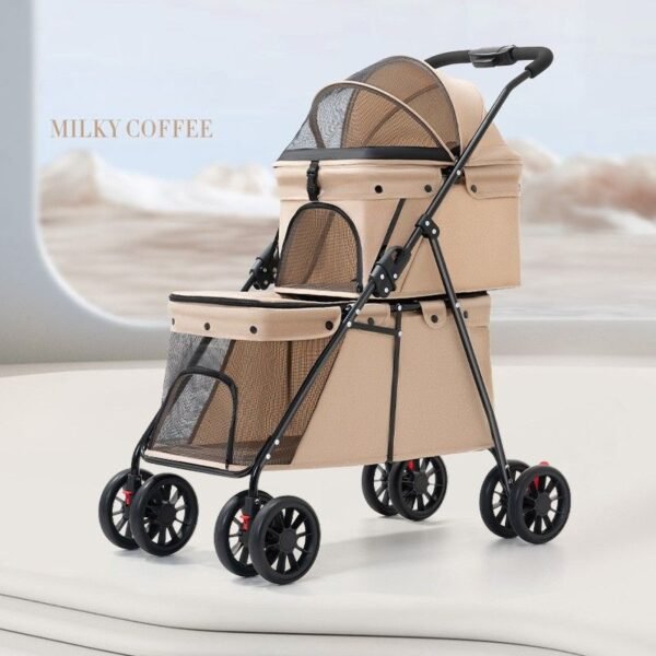 Collapsible Double Pet Stroller - Image 10