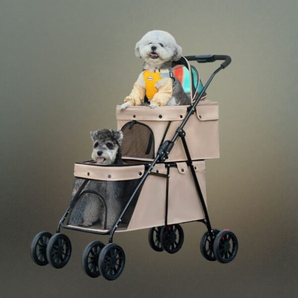 double layer pet stroller