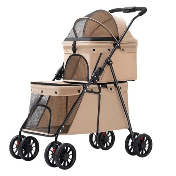 Collapsible Double Pet Stroller - Image 8